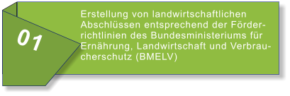 01 Erstellung von landwirtschaftlichen Abschlüssen entsprechend der Förderrichtlinien des Bundesministeriums für Ernährung, Landwirtschaft und Verbraucherschutz (BMELV)